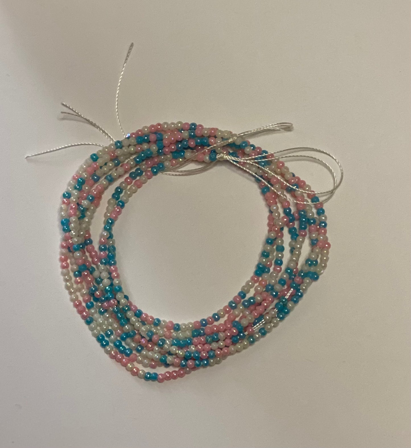 Blush Breeze Dainty Waist Bead (55 inch)