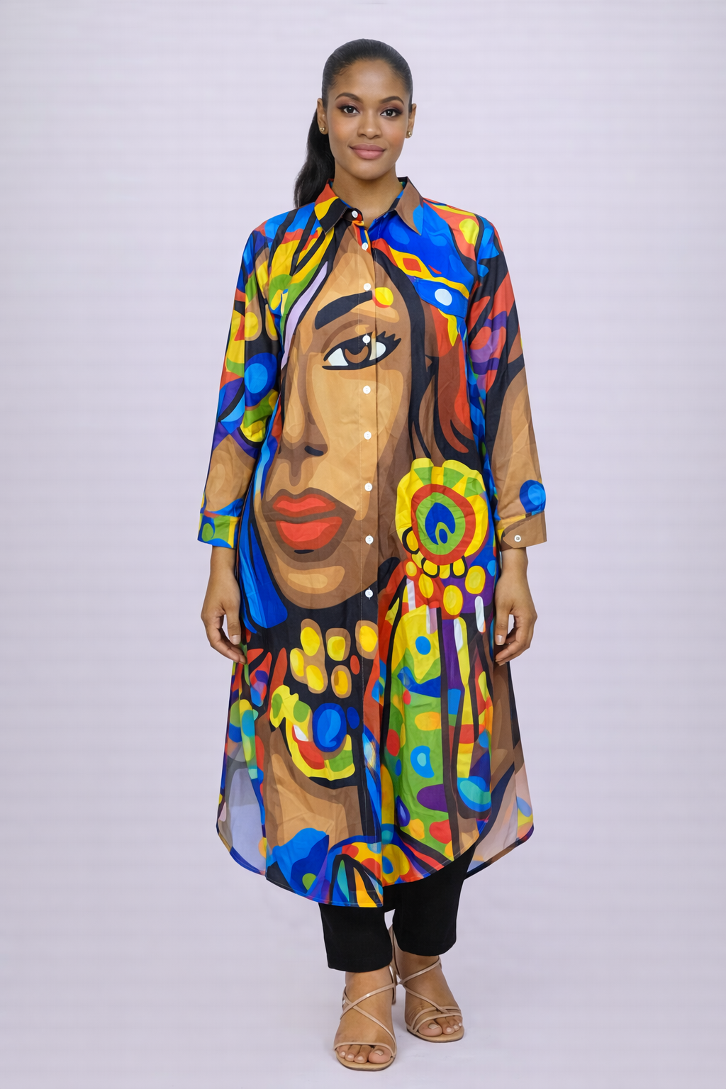 The Art Statement Shirt Dress