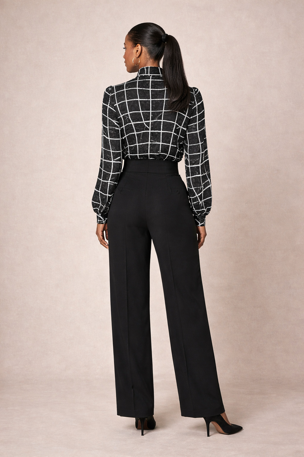 The Gridline Elegance Jumpsuit