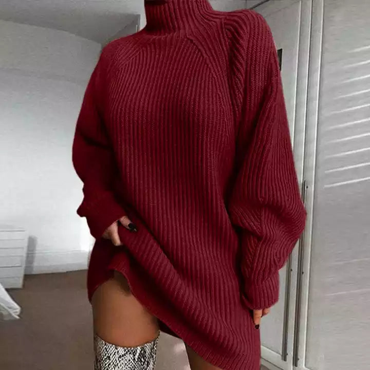 Everyday Luxe Ribbed Sweater Dress