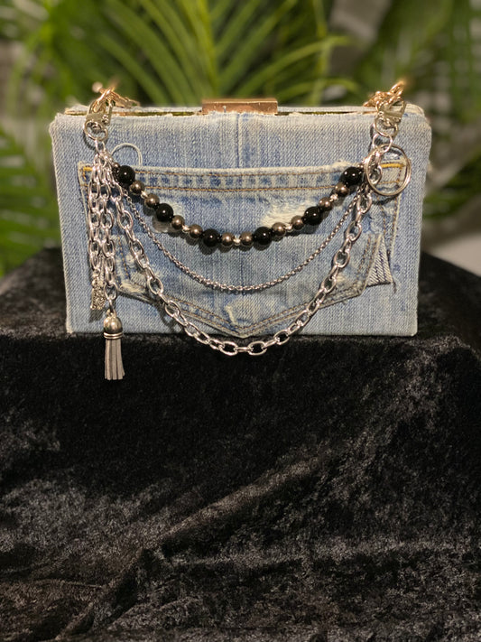 Silver Luxe Charm – Noir