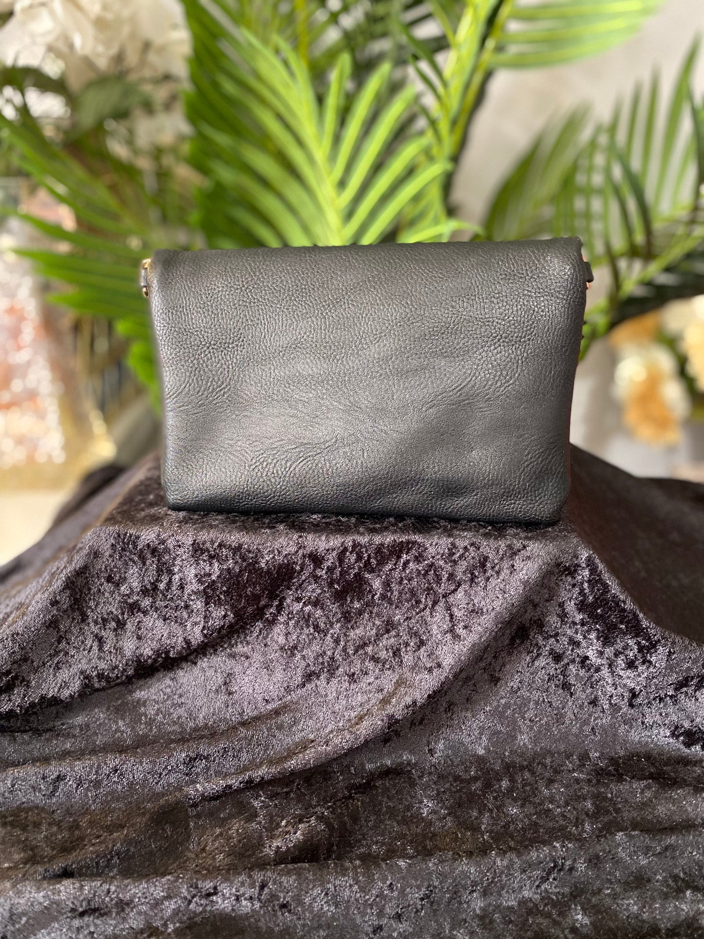 Asymmetrical Zip Clutch