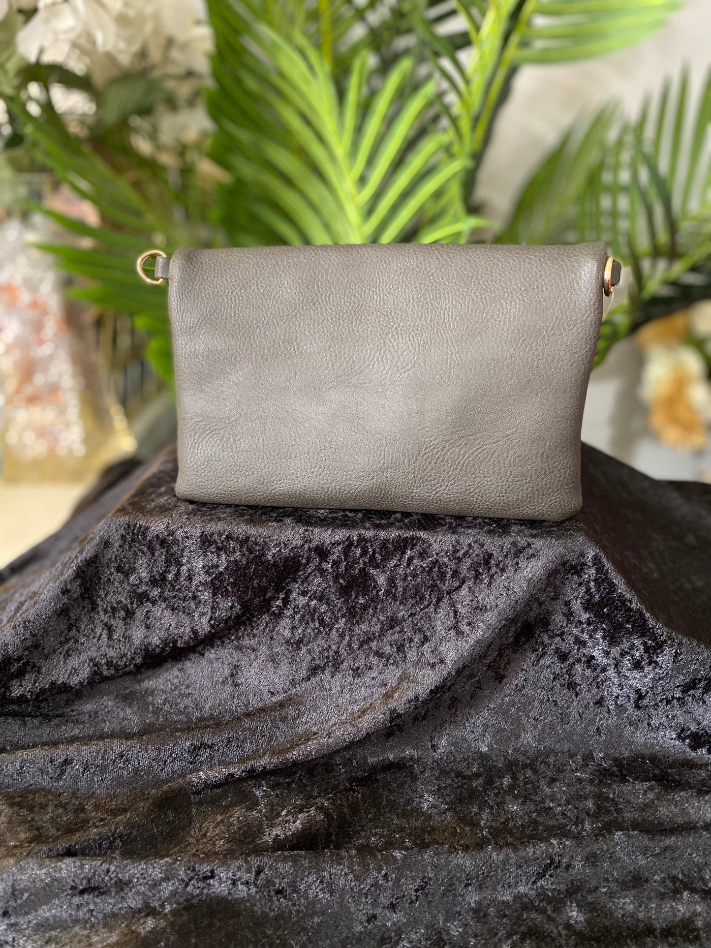 Asymmetrical Zip Clutch