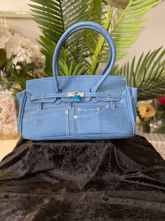 Denim Luxe Satchel