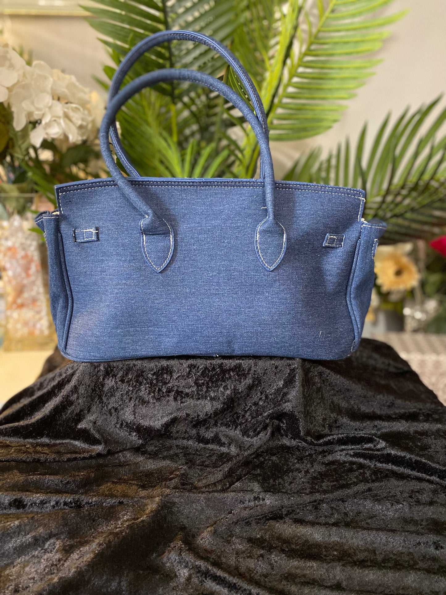 Denim Luxe Satchel