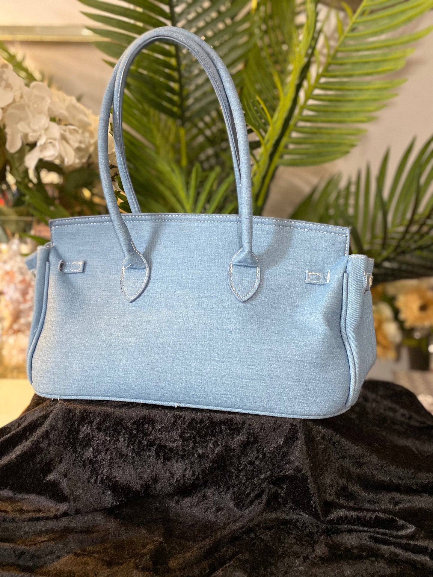 Denim Luxe Satchel