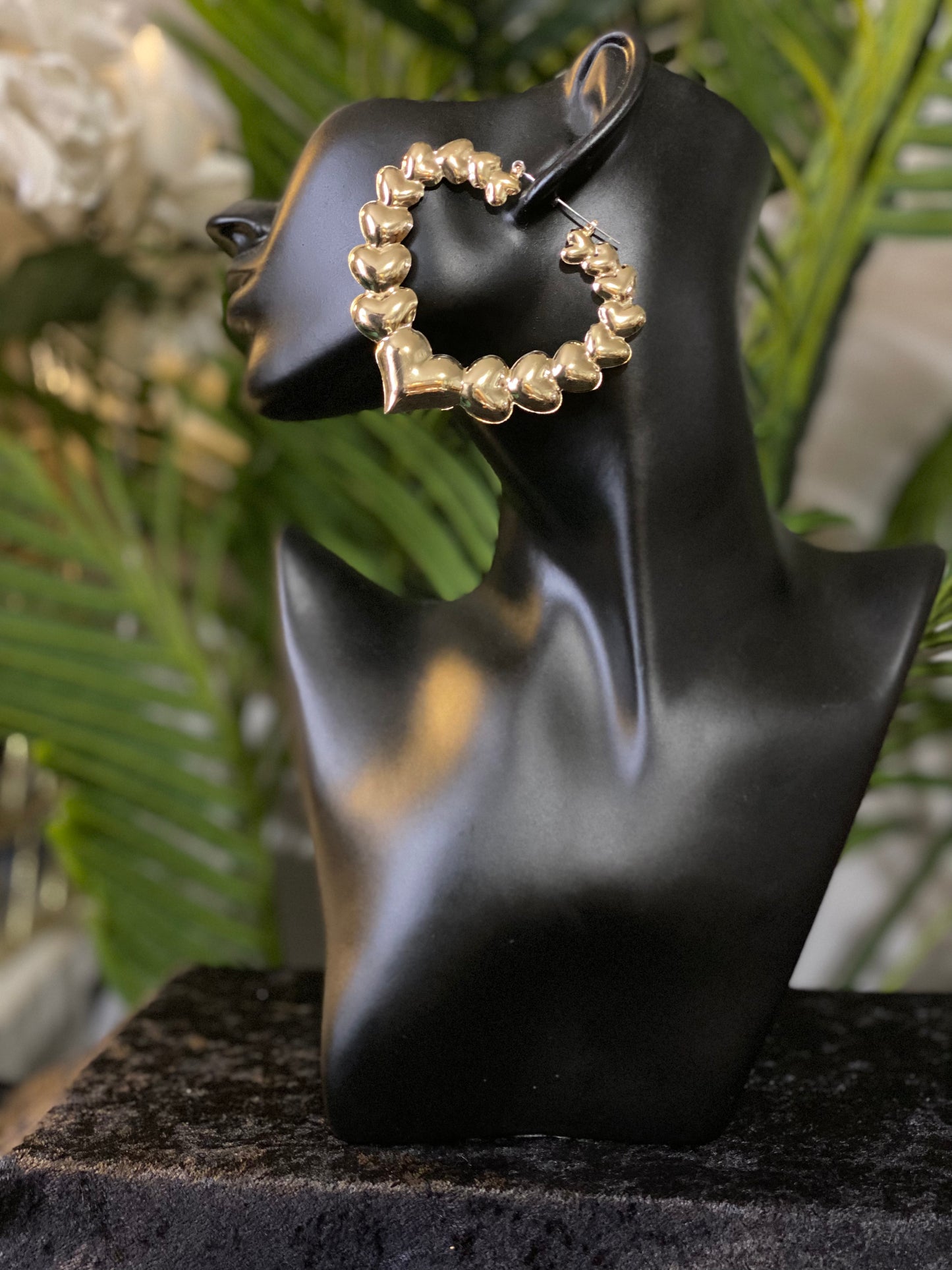 Bold Heart Hoop Earrings